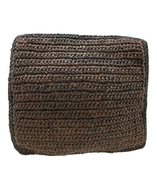 MAISON N.H PARIS（メゾン・エヌ・アッシュ・パリ）MAISON N.H PARIS (メゾン・エヌ・アッシュ・パリ) ZOE Raffia Bag ブラックの古着・服飾アイテム