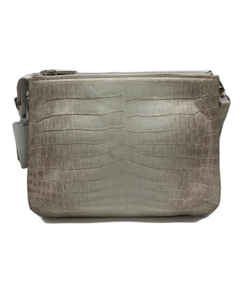 Pelley Lusso（ペレリールッソ）pelley lusso (ペレリールッソ) ショルダーバッグ グレーの古着・服飾アイテム