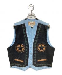RIVERGOLD（リバーゴールド）の古着「ウエスタンデニムベスト」｜インディゴ