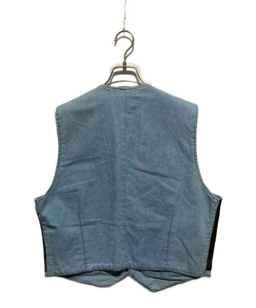 RIVERGOLD（リバーゴールド）RIVERGOLD (リバーゴールド) ウエスタンデニムベスト インディゴ サイズ:Lの古着・服飾アイテム