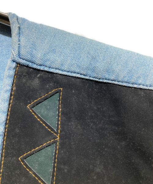 RIVERGOLD（リバーゴールド）RIVERGOLD (リバーゴールド) ウエスタンデニムベスト インディゴ サイズ:Lの古着・服飾アイテム