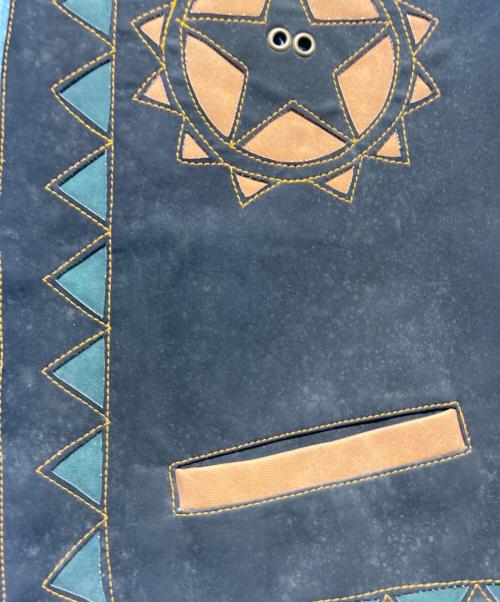 RIVERGOLD（リバーゴールド）RIVERGOLD (リバーゴールド) ウエスタンデニムベスト インディゴ サイズ:Lの古着・服飾アイテム