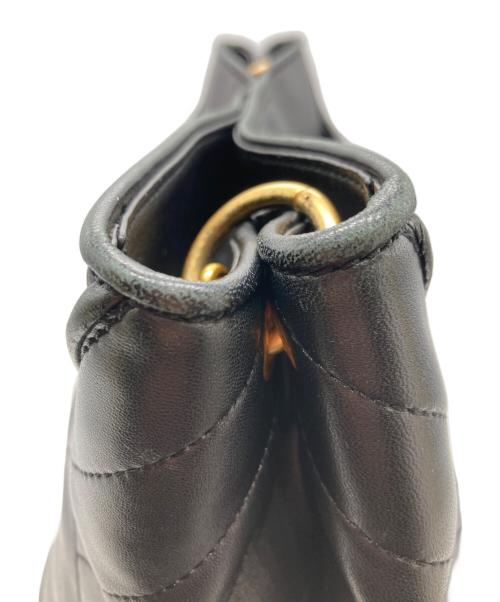 TORY BURCH（トリーバーチ）TORY BURCH (トリーバーチ) Alexa Flat Leather Tote/チェーントートバッグ ブラックの古着・服飾アイテム