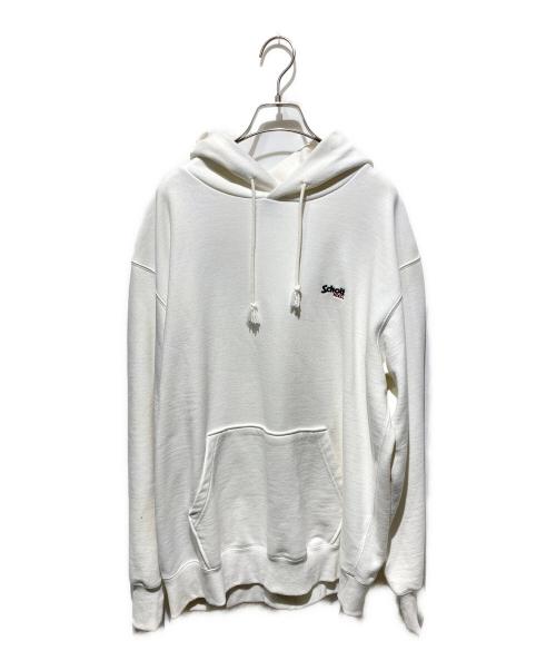 Schott（ショット）Schott (ショット) ロゴフーディー ホワイト サイズ:ＸＬの古着・服飾アイテム