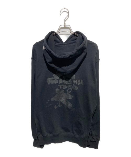 New Era（ニューエラ）New Era (ニューエラ) Yohji Yamamoto pour homme (ヨウジヤマモト プールオム) コラボロゴパーカー ブラック サイズ:Mの古着・服飾アイテム