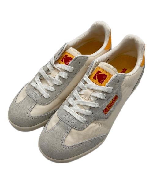 Kodak（コダック）Kodak (コダック) ローカットスニーカー イエロー×ホワイト サイズ:25 未使用品の古着・服飾アイテム