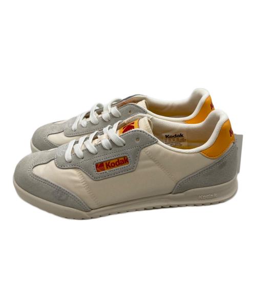 Kodak（コダック）Kodak (コダック) ローカットスニーカー イエロー×ホワイト サイズ:25 未使用品の古着・服飾アイテム