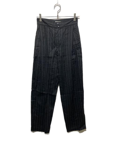 STEVEN ALAN（スティーブンアラン）STEVEN ALAN (スティーブンアラン) STRIPE WIDE TAPERED PANTS/パンツ ブラック サイズ:Mの古着・服飾アイテム