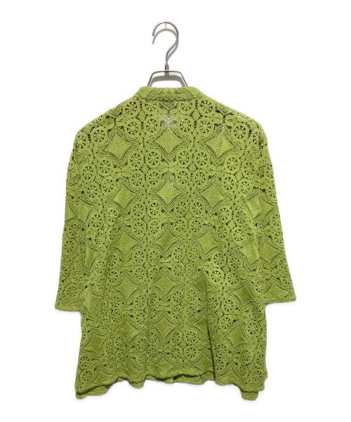 CLANE（クラネ）CLANE (クラネ) 半袖レースシャツ グリーン サイズ:FREEの古着・服飾アイテム