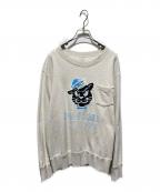 charcoalチャコール）の古着「Reversible Sweat College Print」｜グレー