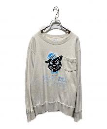charcoal（チャコール）の古着「Reversible Sweat College Print」｜グレー