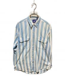 OLD GAP（オールドギャップ）の古着「90s ストライプシャツ」｜ホワイト×ブルー