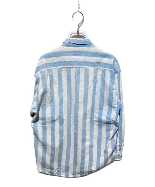 OLD GAP（オールドギャップ）old gap (オールドギャップ) 90s ストライプシャツ ホワイト×ブルー サイズ:Mの古着・服飾アイテム