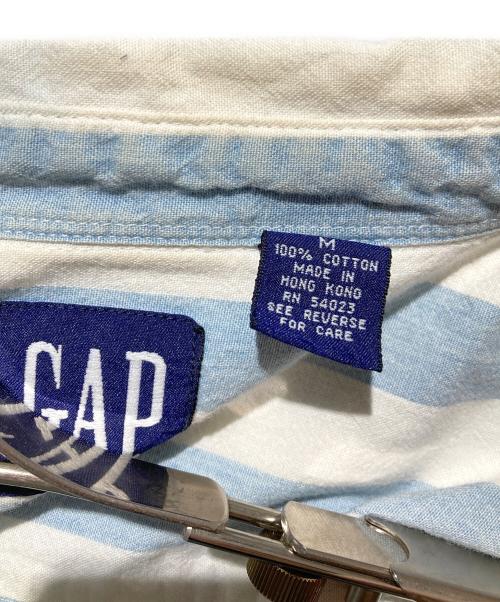 OLD GAP（オールドギャップ）old gap (オールドギャップ) 90s ストライプシャツ ホワイト×ブルー サイズ:Mの古着・服飾アイテム