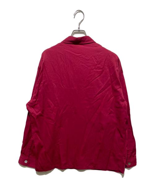 Y's for men（ワイズフォーメン）Y'S for men (ワイズフォーメン) 90s 茶タグウールブレンドシャツ バーガンディー サイズ:-の古着・服飾アイテム