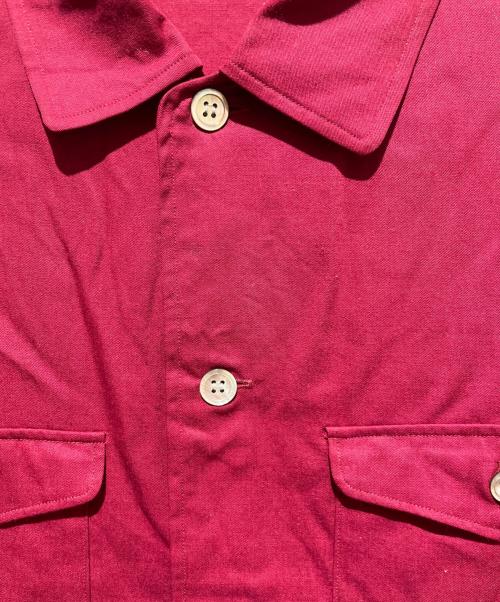 Y's for men（ワイズフォーメン）Y'S for men (ワイズフォーメン) 90s 茶タグウールブレンドシャツ バーガンディー サイズ:-の古着・服飾アイテム