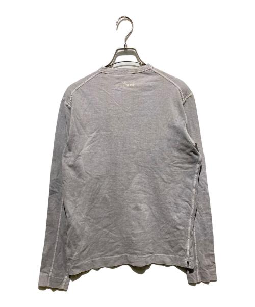 STONE ISLAND（ストーンアイランド）STONE ISLAND (ストーンアイランド) 15AW VネックロングスリーブTシャツ グレー サイズ:Mの古着・服飾アイテム