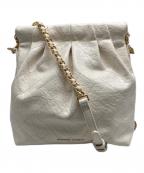 CHARLES & KEITHチャールズアンドキース）の古着「ドゥオブレードチェーンハンドルホーボーバッグ」｜アイボリー