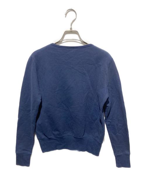 maison kitsune（メゾンキツネ）maison kitsune (メゾンキツネ) キツネ刺繍スウェット ネイビー サイズ:Mの古着・服飾アイテム