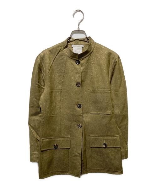 CELINE（セリーヌ）CELINE (セリーヌ) FINICION MAIN グリッターシャツジャケット ゴールド サイズ:42の古着・服飾アイテム
