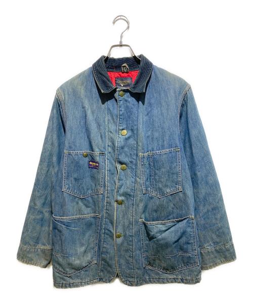 OSH KOSH B'gosh（オシュコシュ ビゴッシュ）OSH KOSH B'gosh (オシュコシュ ビゴッシュ) 70s ユニオンチケット 首振りボタンキルティングライナーカバーオール インディゴ サイズ:38の古着・服飾アイテム