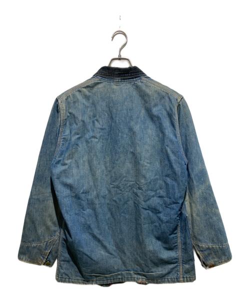 OSH KOSH B'gosh（オシュコシュ ビゴッシュ）OSH KOSH B'gosh (オシュコシュ ビゴッシュ) 70s ユニオンチケット 首振りボタンキルティングライナーカバーオール インディゴ サイズ:38の古着・服飾アイテム