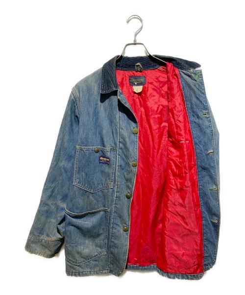 OSH KOSH B'gosh（オシュコシュ ビゴッシュ）OSH KOSH B'gosh (オシュコシュ ビゴッシュ) 70s ユニオンチケット 首振りボタンキルティングライナーカバーオール インディゴ サイズ:38の古着・服飾アイテム