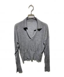 Con te（コンテ）の古着「スキッパー ニット」｜グレー