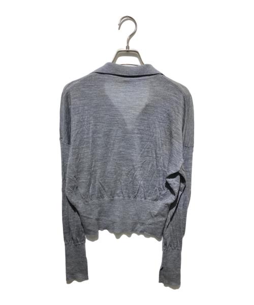 Con te（コンテ）Con te (コンテ) スキッパー ニット グレー サイズ:不明の古着・服飾アイテム