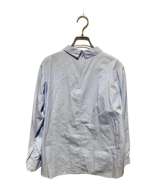 MACKINTOSH PHILOSOPHY（マッキントッシュ フィロソフィー）MACKINTOSH PHILOSOPHY (マッキントッシュ フィロソフィー) コットンサテンロールカラーブラウス ブルー サイズ:38の古着・服飾アイテム