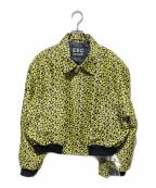 ESC STUDIOイーエスシーステュディオ）の古着「タイ付 花柄クロップドジャケット」｜イエロー