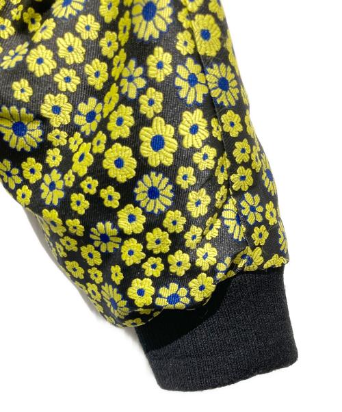 ESC STUDIO（イーエスシーステュディオ）ESC STUDIO (イーエスシーステュディオ) タイ付 花柄クロップドジャケット イエロー サイズ:不明の古着・服飾アイテム