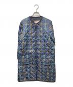 Traditional Weatherwear×nano・universeトラディショナルウェザーウェア×ナノ・ユニバース）の古着「別注キルティングコート/ARKLEY LONG EX NANO」｜ネイビー