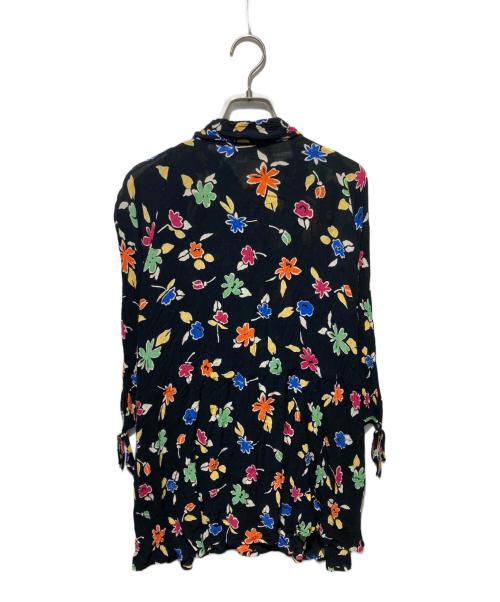 FENDI（フェンディ）FENDI (フェンディ) 花柄プリーツワンピース ブラック サイズ:38の古着・服飾アイテム