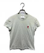 amiアミ）の古着「ワンポイントロゴTシャツ」｜グリーン