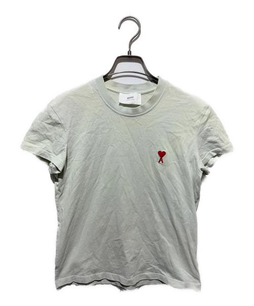 ami（アミ）ami (アミ) ワンポイントロゴTシャツ グリーン サイズ:不明の古着・服飾アイテム