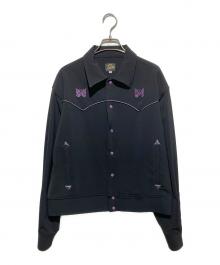 Needles（ニードルズ）の古着「Piping Cowboy Jacket / パイピングカウボーイジャケット」｜パープル×ブラック