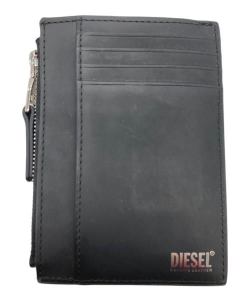 DIESEL（ディーゼル）DIESEL (ディーゼル) コンパクトウォレット/1DR CARD HOLDER ブラックの古着・服飾アイテム