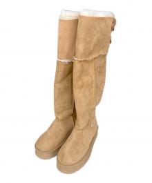 UGG（アグ）の古着「Over the Knee Bailey Button Boots」｜ベージュ