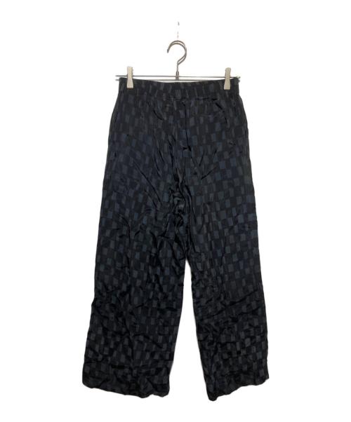 marimekko（マリメッコ）marimekko (マリメッコ) チェックイージーパンツ ブラック×グレー サイズ:XSの古着・服飾アイテム