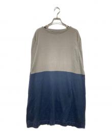 45rpm（45アールピーエム）の古着「バイカラーワンピース」｜ネイビー×グレー