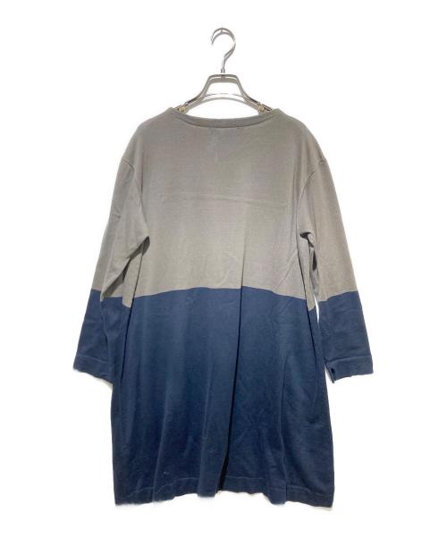 45rpm（45アールピーエム）45rpm (45アールピーエム) バイカラーワンピース ネイビー×グレーの古着・服飾アイテム