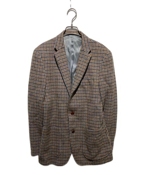 TAKEO KIKUCHI（タケオキクチ）TAKEO KIKUCHI (タケオキクチ) Harris Tweed (ハリスツイード) テーラードジャケット ベージュ サイズ:不明の古着・服飾アイテム