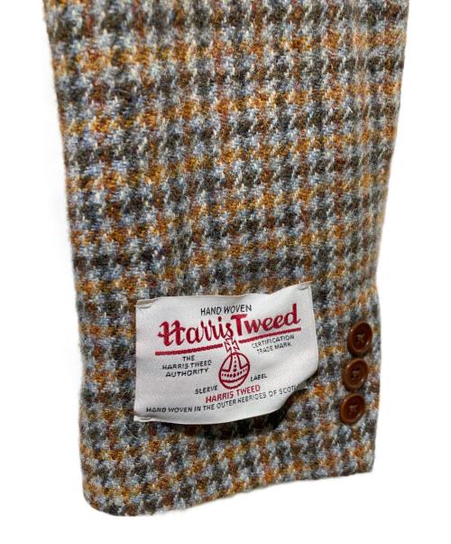 TAKEO KIKUCHI（タケオキクチ）TAKEO KIKUCHI (タケオキクチ) Harris Tweed (ハリスツイード) テーラードジャケット ベージュ サイズ:不明の古着・服飾アイテム