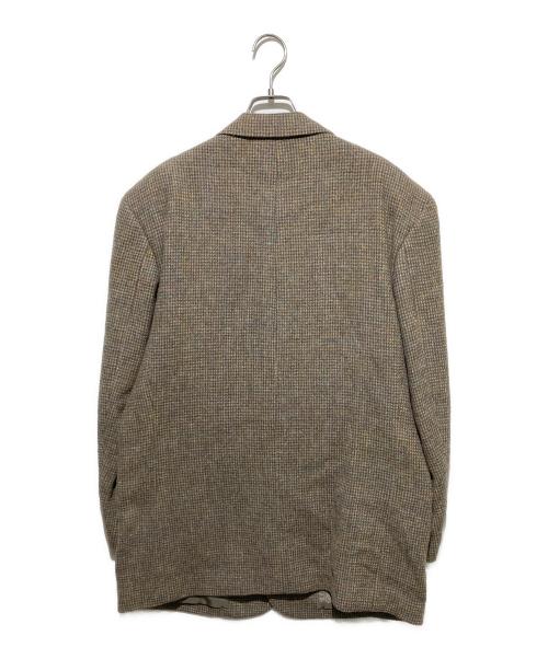 PAPAS（パパス）PAPAS (パパス) Harris Tweed (ハリスツイード) ツイードテーラードジャケット ベージュ サイズ:Lの古着・服飾アイテム