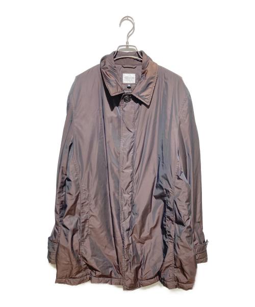 ARMANI COLLEZIONI（アルマーニ コレツィオーニ）ARMANI COLLEZIONI (アルマーニ コレツィオーニ) 中綿ステンカラーコート ブラウン サイズ:50の古着・服飾アイテム