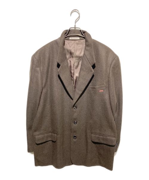 PAPAS（パパス）PAPAS (パパス) 3Bテーラードジャケット ブラウン サイズ:Lの古着・服飾アイテム