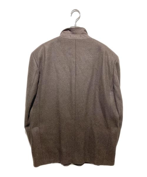 PAPAS（パパス）PAPAS (パパス) 3Bテーラードジャケット ブラウン サイズ:Lの古着・服飾アイテム