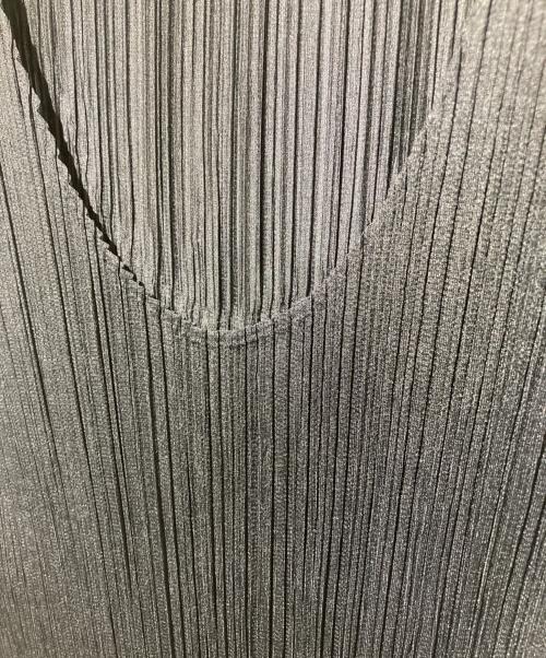 PLEATS PLEASE（プリーツプリーズ）PLEATS PLEASE (プリーツプリーズ) ノースリーブプリーツワンピース ブラック サイズ:2の古着・服飾アイテム