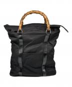GUCCIグッチ）の古着「バンブートートバッグ」｜ブラック